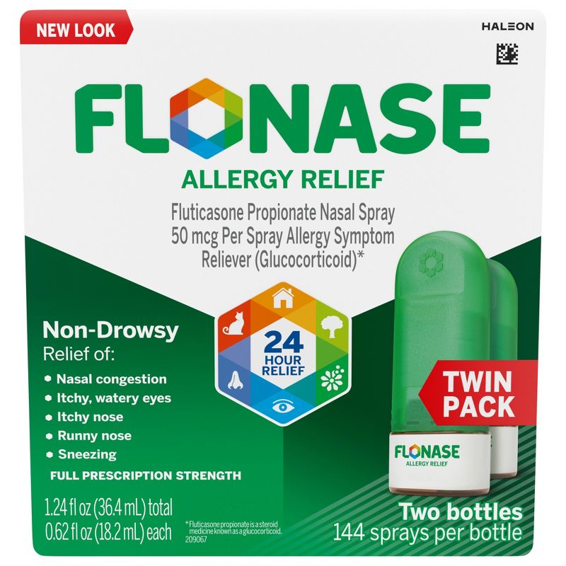 Flonase Allergy Relief Nasal Spray - Fluticasone Propionate, 1 of 12
