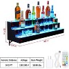 LED Juice Bottle Display Shelf with Remote & App Control, Single-Layer Acrylic Bar Shelf with Multicolor Lighting - 3 of 4