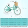 Prorider 18" Kid's Bike with Training Wheels Adjustable Handlebar Seat Handbrake Blue/Green/Pink - 3 of 4