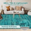 Vintage Boho Non-Slip Kitchen Rug Retro Abstract Low Pile Area Rug Soft Floor Carpet for Bedroom Living Room Laundry Room - 4 of 4
