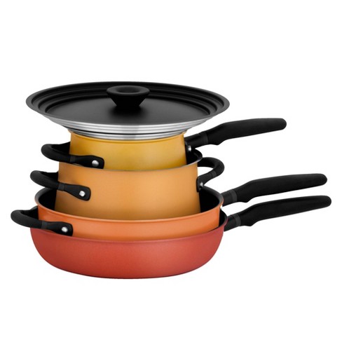 Nesting 11 Pc Nonstick Cookware Set - Red - Tramontina US