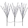 Northlight Set of 3 Pre-Lit Cherry Blossom Artificial Tree Branches 2.5' - Pure White LED Lights - 3 of 4