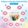 Unique Bargains Hanging Clothes Round Pre-printed Clothing Rack Dividers 40 Pcs - 3 of 3