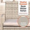 SereneLife 4-Piece Patio Outdoor Rattan Furniture Set - 3 of 4