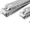Unique Bargains Stainless Steel Fingernail Slanted Toenail Clippers Nail Clippers Set Silver Tone 3 Pcs - 4 of 4
