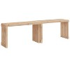 Patio Bench Extendable 83.7"x15.9"x17.7" Solid Wood Pine - 3 of 4
