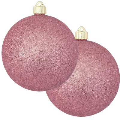 Christmas by Krebs 2ct Rose Pink Shatterproof Christmas Ball Ornament  6" (150mm)