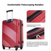 3 Piece Luggage Sets, Lightweight Suitcase With 2 Hooks And 360 Degree Spinner Wheels For Men Women (20in/24in/28in) - 3 of 4