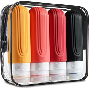6oz Toiletry Bag Large Travel Bottles for Toiletries, BPA Free Leak Proof Tubs Refillable Liquid Traveler Accessories - 1 of 4