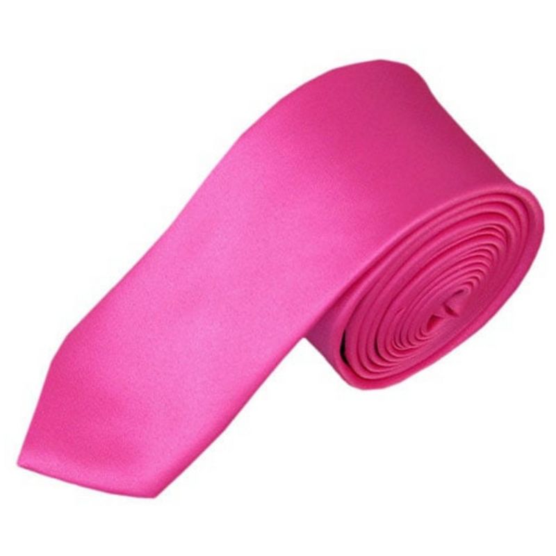 Men's Solid Color Skinny 2 Inch Wide And 57 Inch Long Neckties, 1 of 5