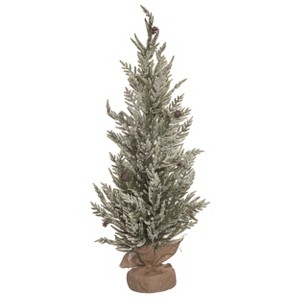 Transpac Artificial 36 in. Multicolor Christmas Relaxed Leaf Tree - 1 of 2