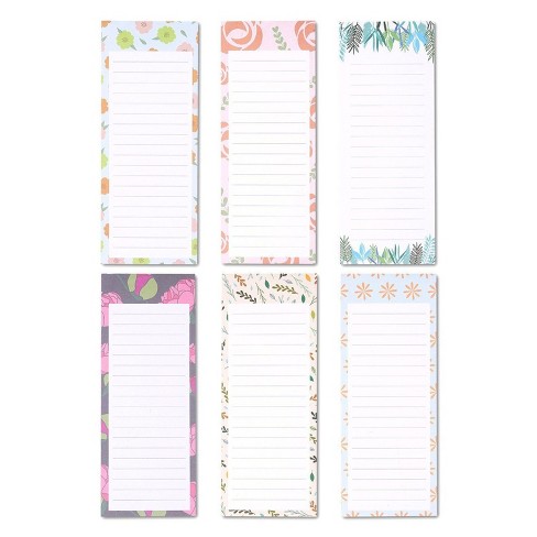 Grocery List Magnet Memo Juvale to-do-List Notepad 6-Pack Magnetic Notepads 