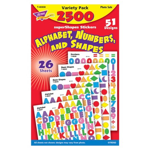 333-Pieces Letter Stickers Large 2.5 Inches, Uppercase Alphabet