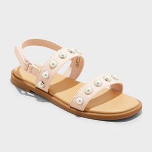 Kids' Eve Pearl Sandals - Cat & Jack™ - 1 of 4