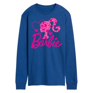 Men's - Barbie - Logo Hearts Long Sleeve Graphic T-Shirt - 1 of 4