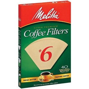 Melitta Natural Brown #6 40 Count (4 Pack) - 1 of 3