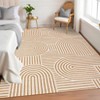 Modern Rug Runners for Hallways, Abstract Kitchen Runner Rugs Non Slip Bath Runner, Rainbow Washable Runners Rug - 2 of 4