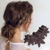 Unique Bargains Women's Elegant Floral Hair Clips 4.33"x2.36"x1.77" 1 Pc - 2 of 3