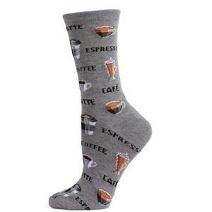 Memoi Coffee Bamboo Blend Crew Socks - 1 of 4
