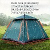 DOMETOUR 2-3 Person Camping Tent Outdoor Foldable Waterproof Tent with 2 Mosquito Nets Windows Carrying Bag for Hiking Climbing Adventure Fishing - 4 of 4