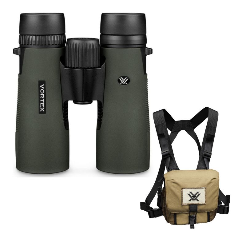 Vortex 10x42 Diamondback HD Roof Prism Binoculars with GlassPak Harness Case, 1 of 4