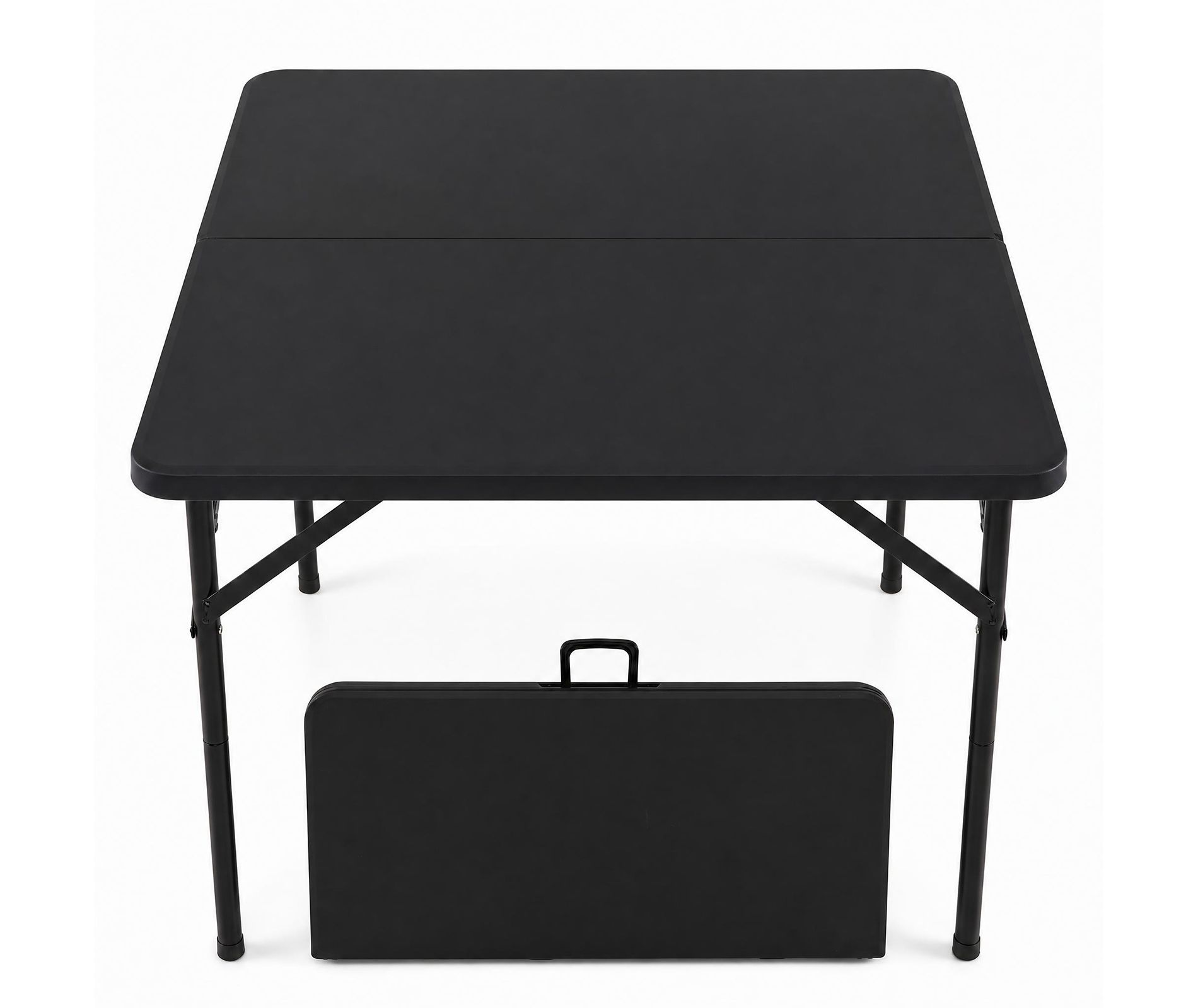 Costway 6' Folding Table Portable Plastic Indoor Outdoor Picnic Party Dining Camp Tables White/Black