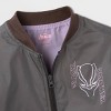 Boys' Marvel Black Panther Adaptive Nylon Bomber Jacket - Black - 3 of 3