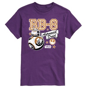Men's Star Wars: The Force Awakens BB8 Short Sleeve Graphic T-Shirt - Purple - Medium - 1 of 3