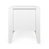 Gulches Modern 2-Tier Nightstand with Drawer & Open Storage, Faux Wood Bedside Table for Bedroom, Compact Mid-Century Side Table, White - 2 of 4
