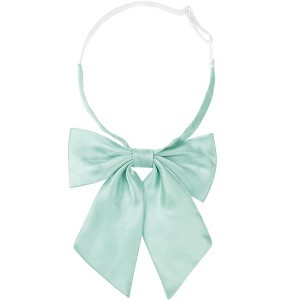 INSPIRE CHIC Women's Metallic Shiny Pre-tied Adjustable Strap Bow Ties - 1 of 4