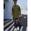 WhizMax Men's Hooded Cloak Casual Long Pullover Hoodie Cape Hip Hop Sweatshirt with Pocket - image 4 of 4