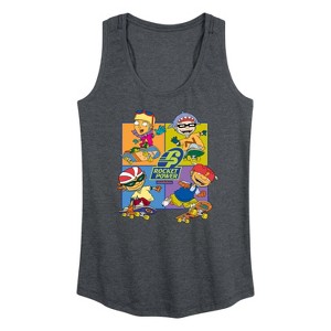 Women's - Rocket Power - Skate Life Graphic Racerback Tank - 1 of 4