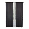 Kate Aurora Basic 2 Pack Sheer Voile Home Window Curtains - 2 of 2
