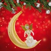 Italian Ornaments 5.5 Inch Goldie Moonbeam Angel Italian Ornament Tree Ornaments - 2 of 4