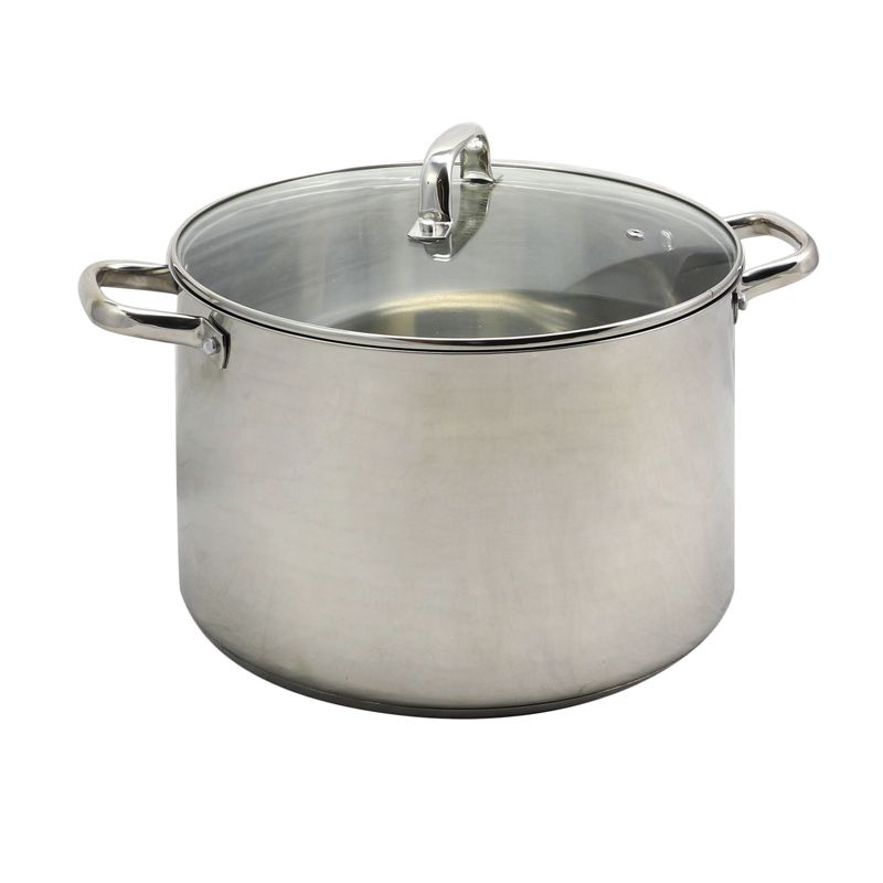 Oster Adenmore 16 Quart Stainless Steel Stock Pot With Tempered Glass Lid, 1 of 6
