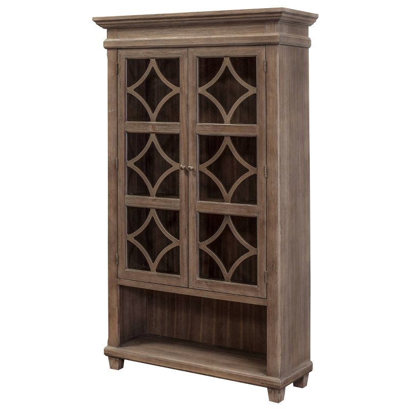 Carson Glass Display Cabinet Brown - Martin Furniture, 4 of 6
