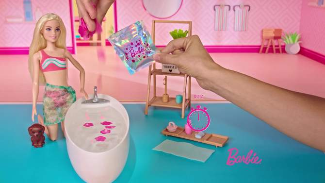Barbie Doll &#38; Bathtub Playset - Confetti Soap &#38; Accessories - Blonde, 2 of 8, play video