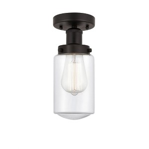 Dover - 1 Light Semi-Flush Mount In Industrial Style-8.25 Inches Tall and 6.5 Inches Wide - 1 of 1