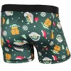 Seven Times Six Star Wars The Mandalorian Men's Grogu Baby Yoda Christmas Boxer Briefs Green - 2 of 4