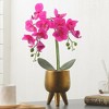 Forever Leaf Artificial Purple Orchid Plant for Decoration in Vase, Indoor Artificial Plant for Home Decor - 3 of 4
