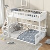 Twin XL Over Queen Bunk Bed with Ladder and Guardrails - 4 of 4