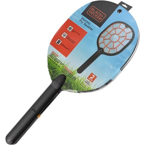 Big Cordless Rechargeable Bug Zapper Mosquito Insect Electric Fly Swatter Racket 