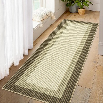 Washable Rug Living Room Rug Modern Bordered Area Rug
