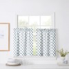 Ellis Curtain Manchester Window Treatment 1.5" Rod Pocket 100% Cotton Curtain Tiers Blue - 2 of 4