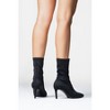 Thalin - Black Stretch Side-Zip Stiletto Boot (Women) | Prologue Shoes - 3 of 4