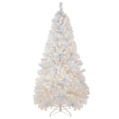 Northlight 6' Pre-Lit Glimmer Iridescent Spruce Artificial Christmas Tree -  Clear AlwaysLit Lights