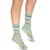 Memoi Women's Soccer Bamboo Crew Socks Moss 9-11 - 3 of 3