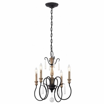 Kimblewick™ 4 Light Chandelier Weathered Zinc