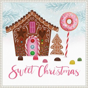 22"x22" Amanti Art Sweet HoIidays I by Victoria Borges Framed Canvas Wall Art - 1 of 4