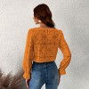 Women's Long Sleeve Embroidered Floral Eyelet Blouse Shirt - Cupshe - 4 of 4